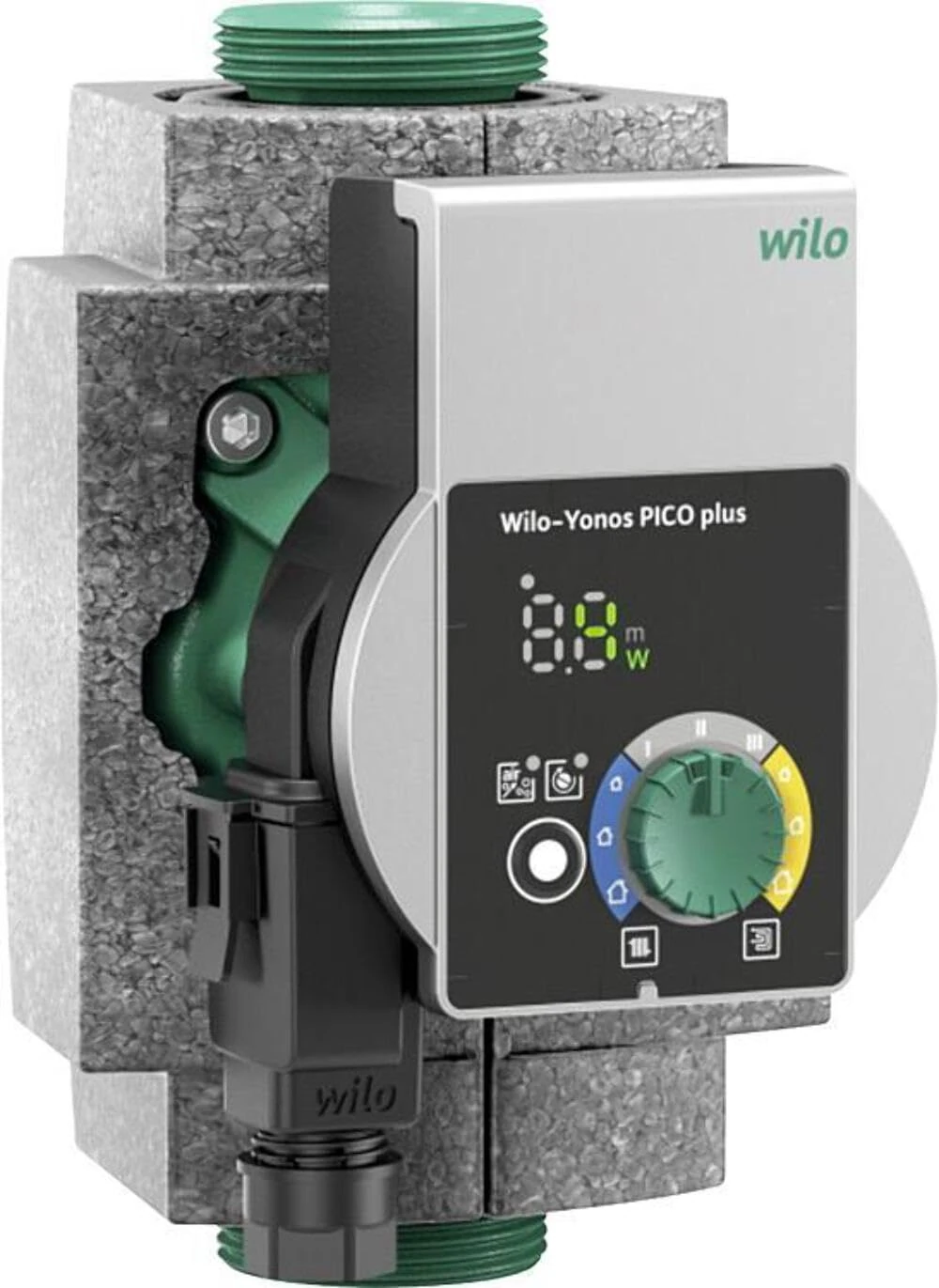 Wilo - Yonos Pico plus 15/1-6, highly efficient heating pump, wet rotor circulation pump, length 130 mm