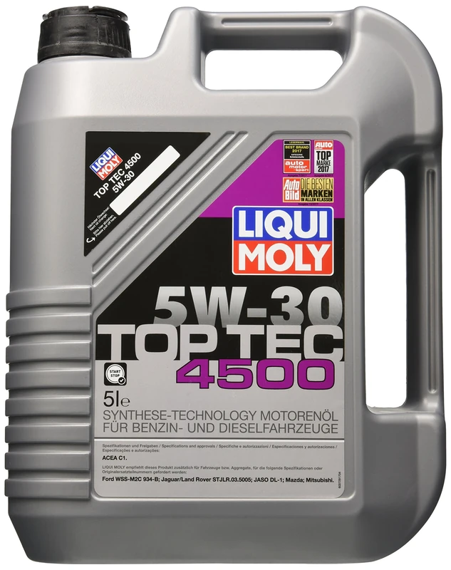 LIQUI MOLY Top Tec 4500 5W-30 | 5 L | Synthesis technology motor oil | SKU: 2318
