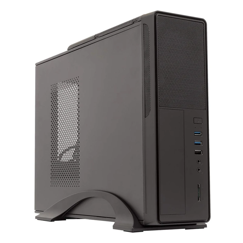 UNYKAch Slim mATX UK 2010 + PSU 450 W Tower 450 W Black Computer Case - Computer Cases (Tower, PC, SGCC, ITX, Micro, Black, 0.5 mm)
