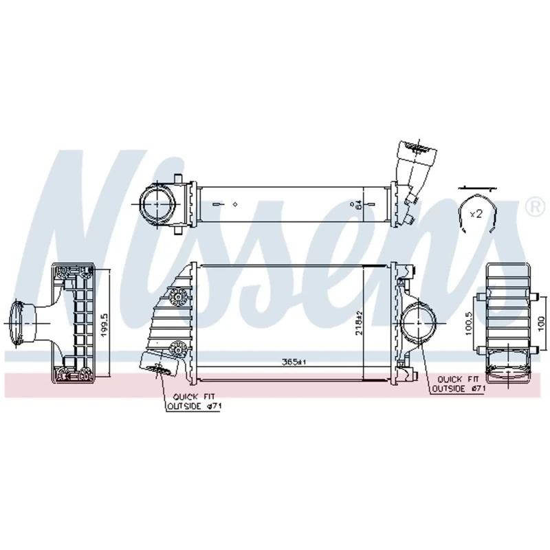 Nissens 96175 Compartments Engine