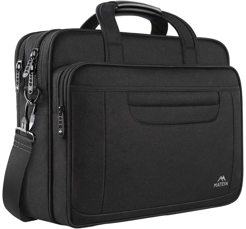 MATEIN 15.6 Inch Laptop Bag - Business Briefcase for Men & Women, Black
