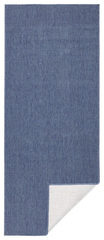 bougari Miami Reversible Rug 80 x 350 cm Blue Cream
