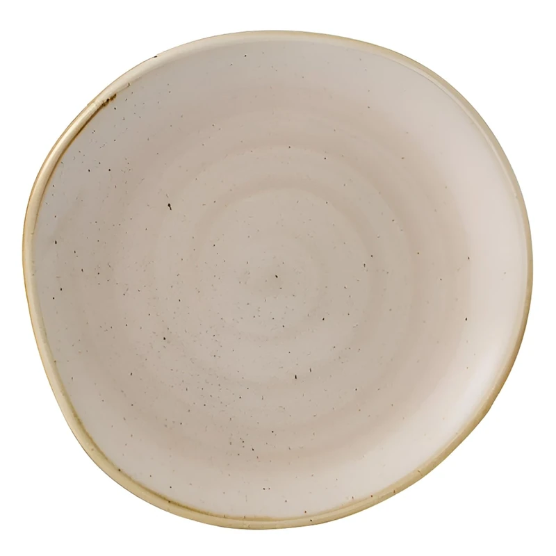 Churchill Stonecast Round Plate Nutmeg Cream 186mm