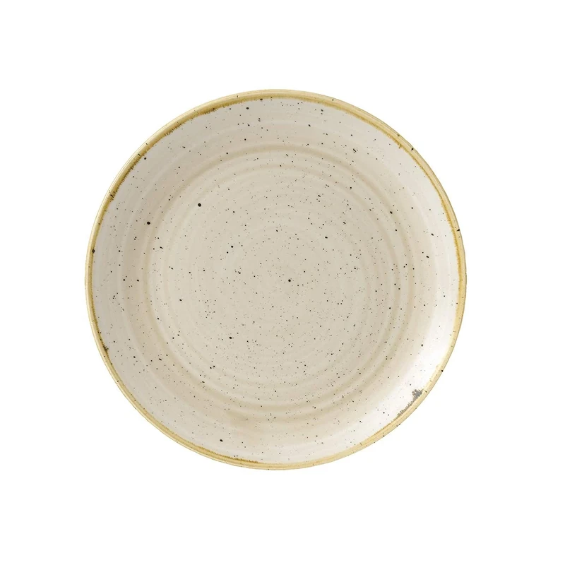 Churchill Stonecast Coupe Plate Nutmeg Cream 217mm