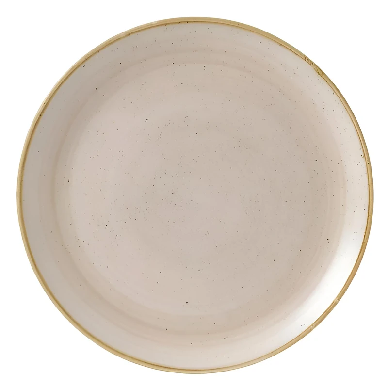 Churchill Stonecast Round Coupe Plate Nutmeg Cream 324mm