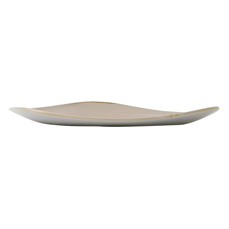Churchill Stonecast Triangle Plate Nutmeg Cream 192mm