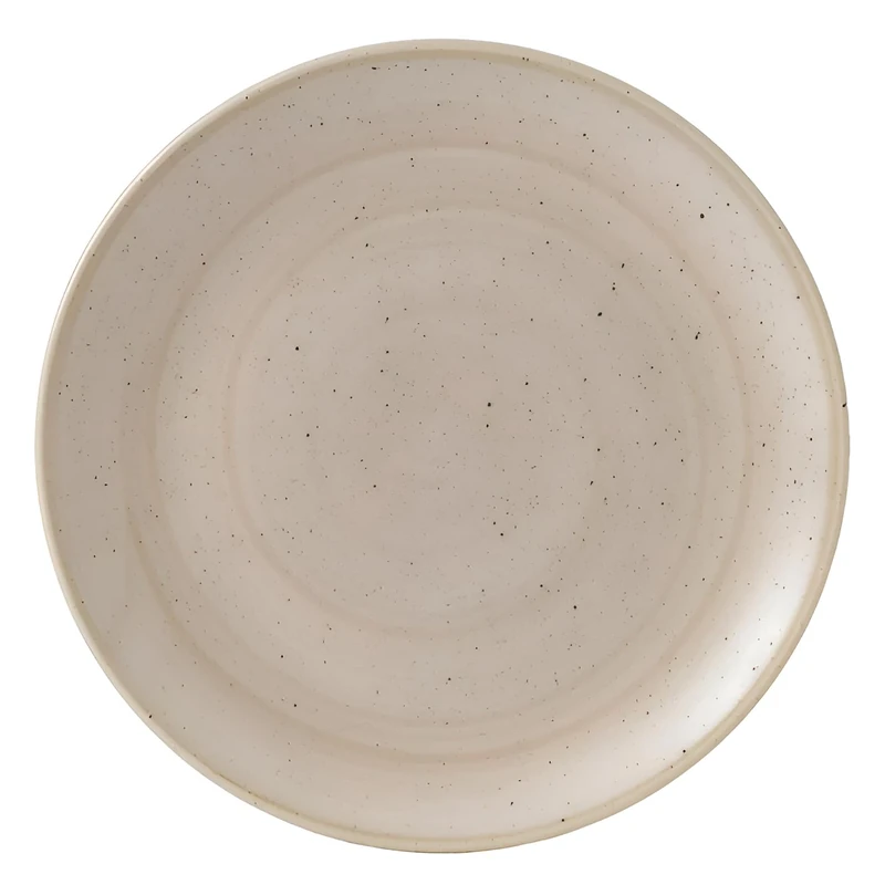 Churchill Stonecast Coupe Plate Nutmeg Cream 260mm