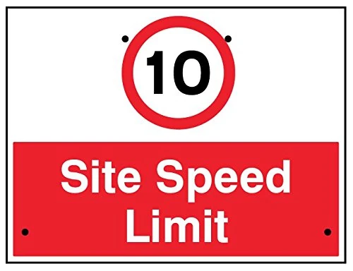 Caledonia Signs 57481 Sign, 10Mph Site Speed Limit, Reflective - Image 1