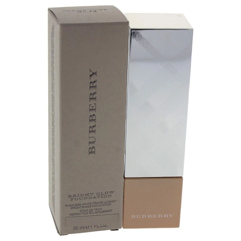 Bright Glow Fluid Foundation - # 12 Ochre Nude by Burberry for Women - 1 oz Foundation - Image 1