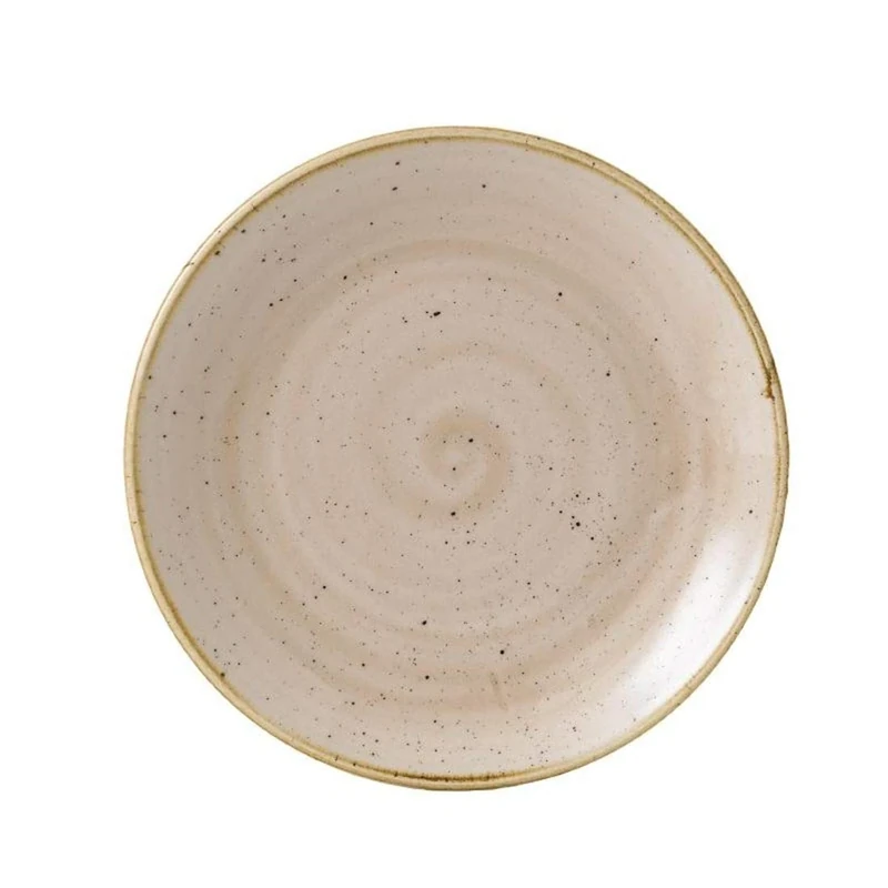 Churchill Stonecast Coupe Plate Nutmeg Cream 165mm
