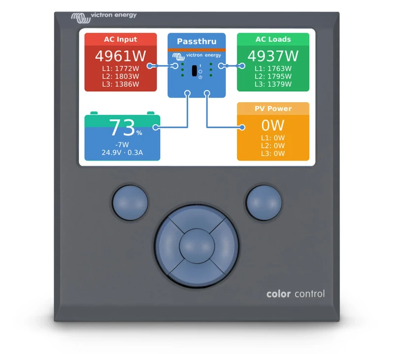Victron Energy Color Control GX, System Monitoring