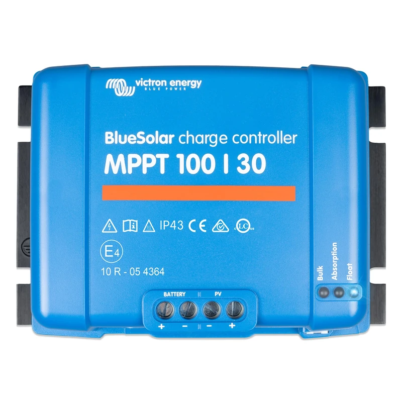 Victron Energy BlueSolar MPPT Solar Charge Controller - MPPT Charge Controller for Solar Panels - 100V 30 amp 12/24-Volt - Image 1