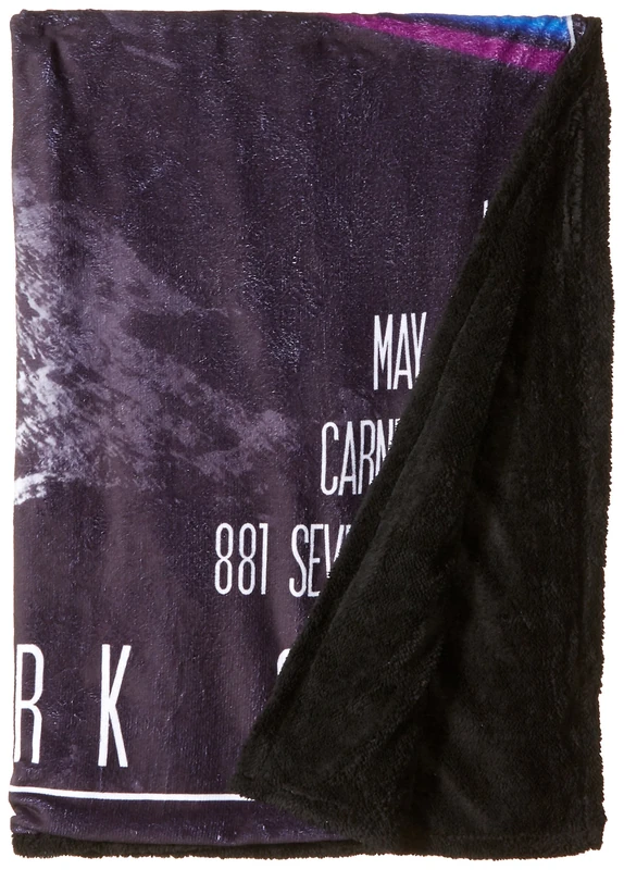 Liquid Blue Men's Pink Floyd Dark Side Live Warm Coral Fleece Throw Blanket Bandana, Multicolor, 50" x 60"