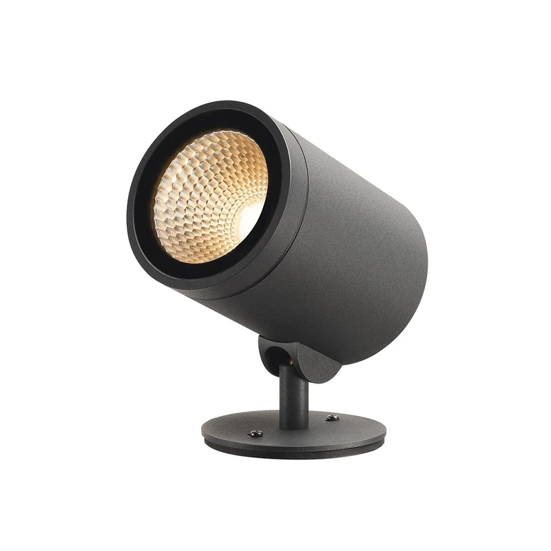 SLV Surface-Mounted Wall and Ceiling Light Helia/Illumination for Walls, Paths, entrances, Garden lamp, Ceiling spot / IP55 3000K 17W 1050lm Anthracite dimmable 50 Degrees