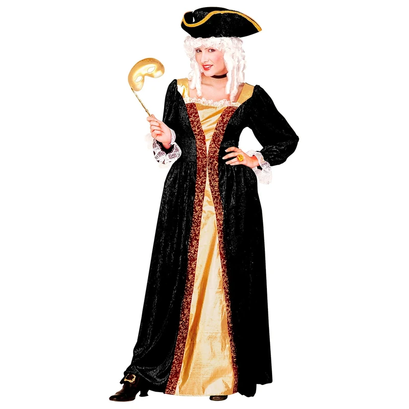 Widmann Womens Ladies Venetian Noble Lady Fancy Dress Costume Outfit M