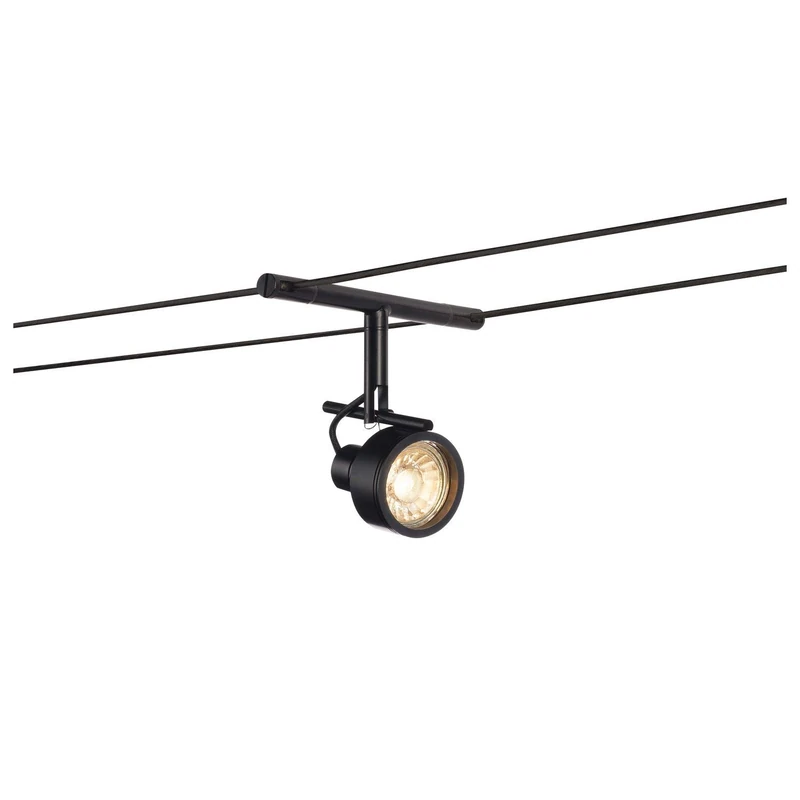 SLV Wire System Spot SALUNA/Spotlight, LED spot, Ceiling Spotlight, Ceiling Light, Indoor Lighting / GX5,3 35W Black