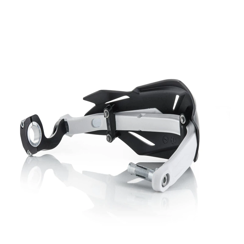 Acerbis 22397.315 Moto Hand Guards, Black/White, Size Unifit