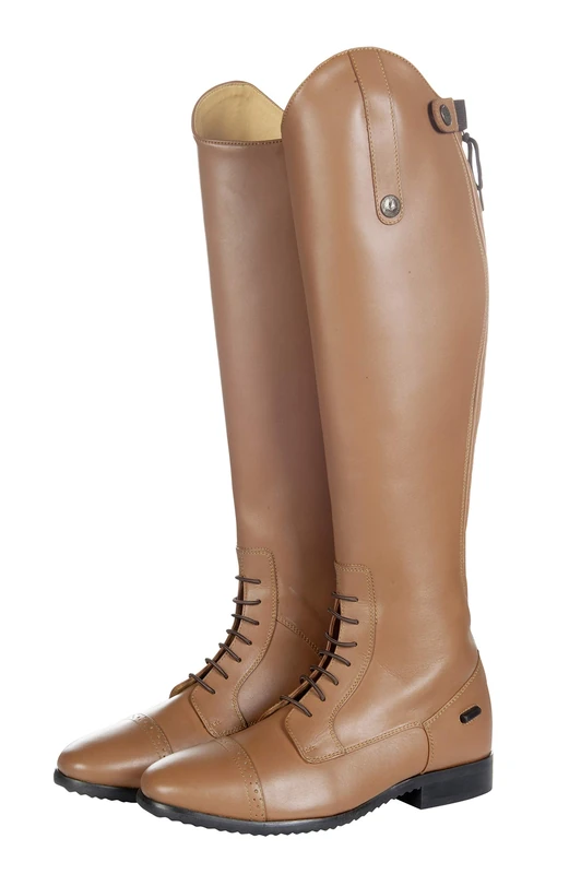 HKM Valencia Adults' Riding Boots Long Length / Narrow Width 1000 Trousers 1000 Cognac EU 43