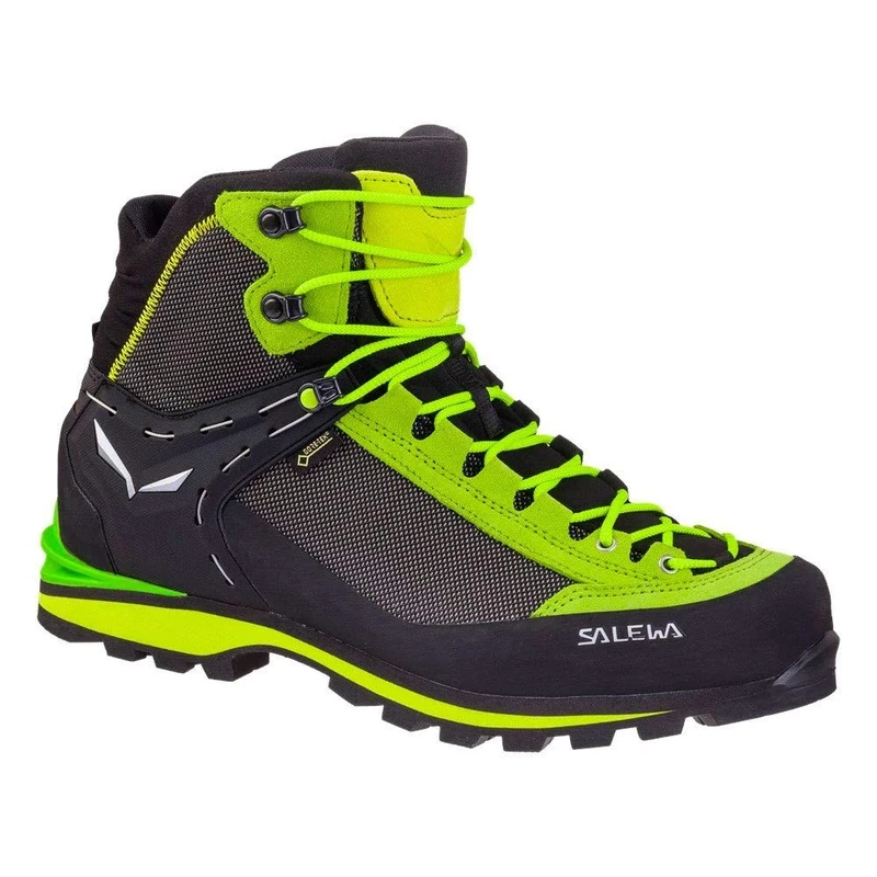 Salewa MS Crow Gore-TEX, Trekking & hiking boots Men’s, Green (Cactus/Sulphur Spring), 9.5 UK