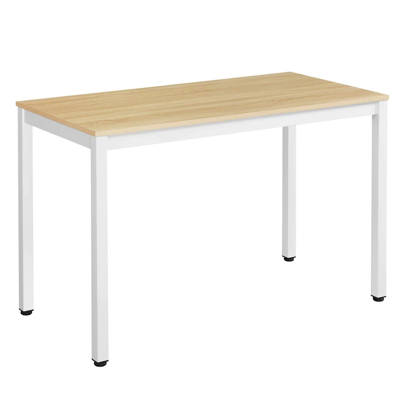 VASAGLE Computer Table, Study, Dining, Natural White, 120 x 76 x 60 cm