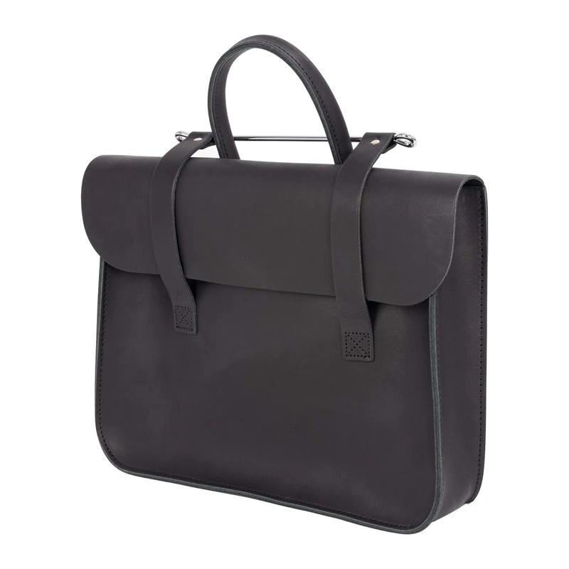 Oxford Traditional Leather MC2-EBO Sheet Music Carry Case, Ebony Black