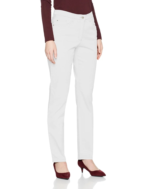 BRAX Women's Style Mary Sport Trouser, White, 29W x 32L