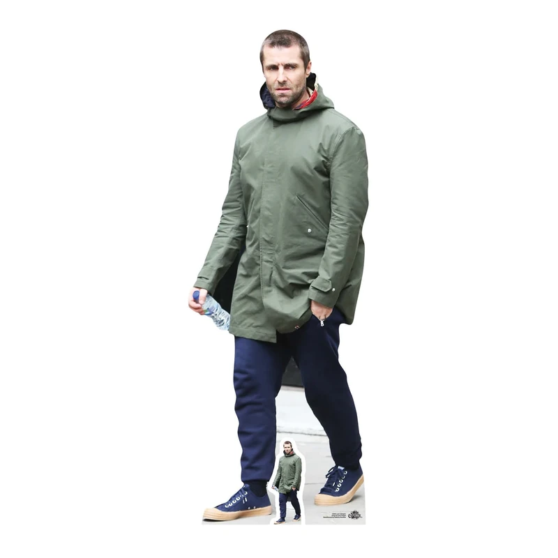 STAR CUTOUTS CS695 Life Size Cut Out with Mini Version of Liam Gallagher, Cardboard, Multi-Colour, 178 x 64 x 178 cm - Image 1