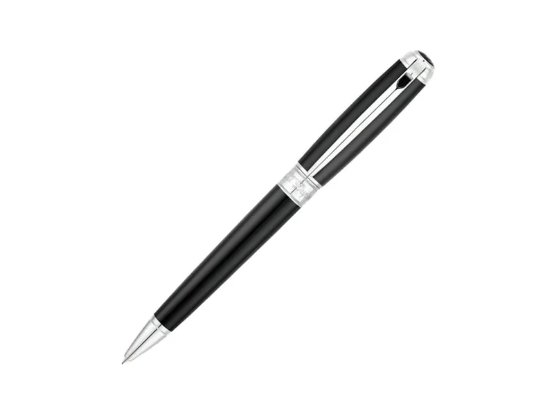 S.T. Dupont Line D Medium Ballpoint Pen Black/Palladium