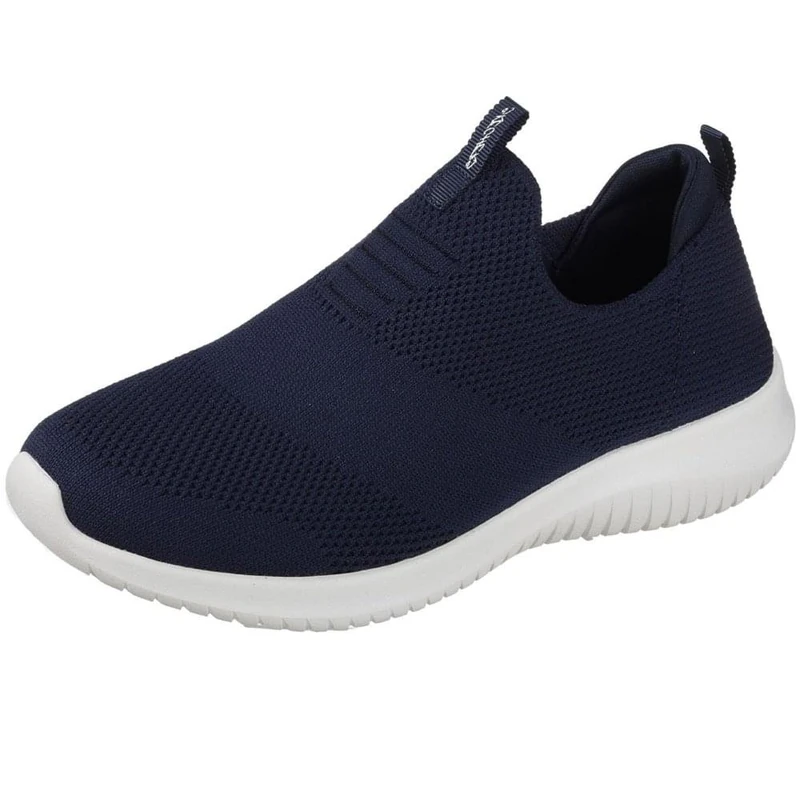 Skechers Women's Ultra Flex - First Take Slip On Trainers, Blue Navy, 3 UK - Image 1