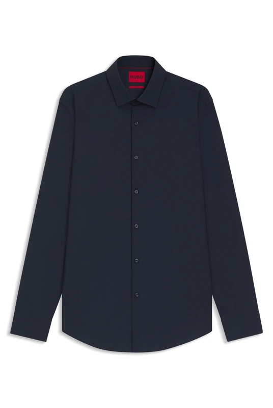 HUGO Men's C-jenno Casual Shirt, Blue (Navy 413), 14 (Manufacturer Size: 40)