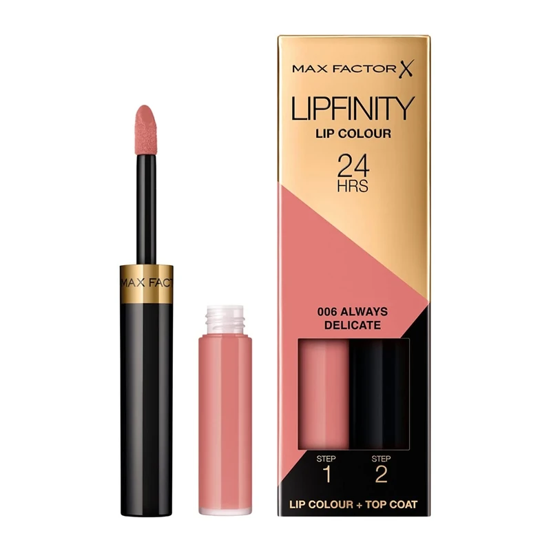 Max Factor Infinity Lipstick, 6 Always Delicate