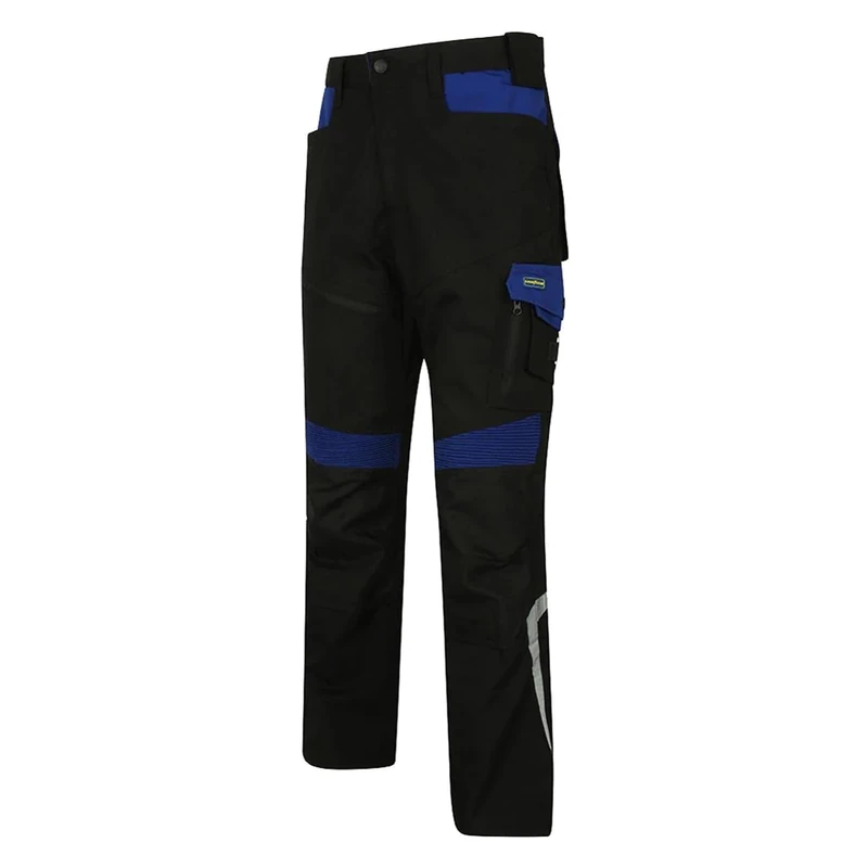 Goodyear Men's Gypnt010 Flex Knee Multi Pocket Work Trouser, Black, 38W 31L UK