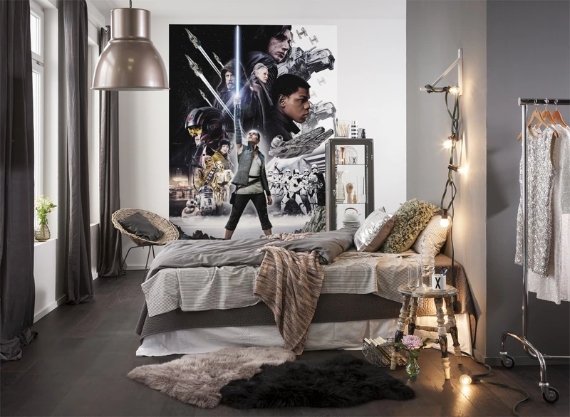 Komar 4-496 Star Wars Balance Mural Wallpaper, Multi-Colour, 184 x 254 cm