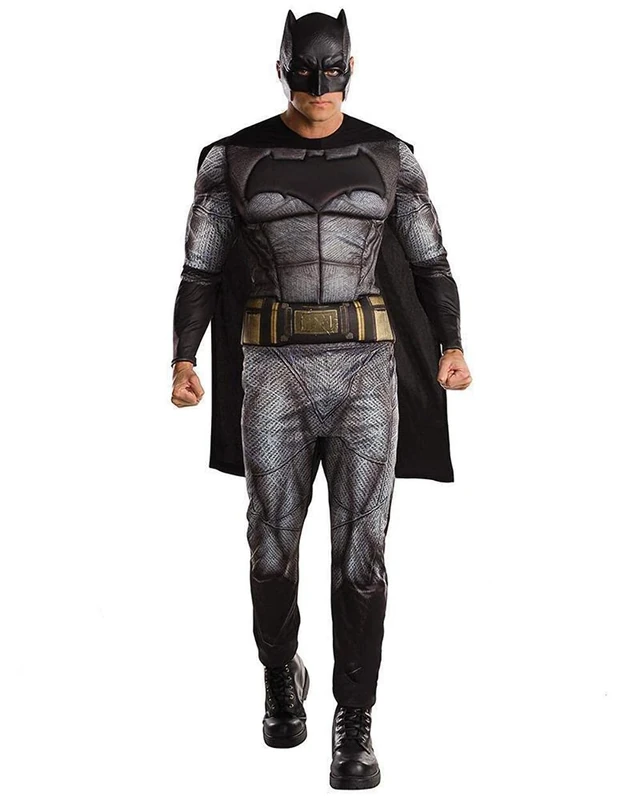 Rubies 820951XL Official DC Warner Bros Justice League Batman Costume, Men's, X-Large Halloween