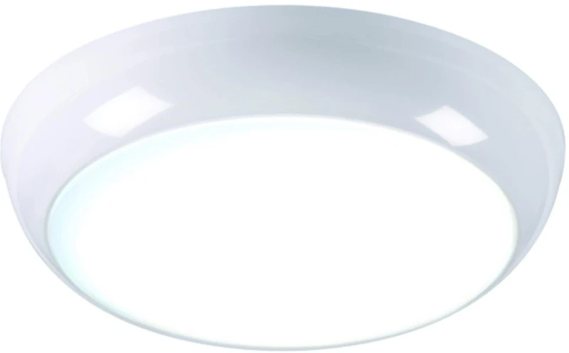 Knightsbridge 14W LED Round Bulkhead, Polycarbonate 14 W, White