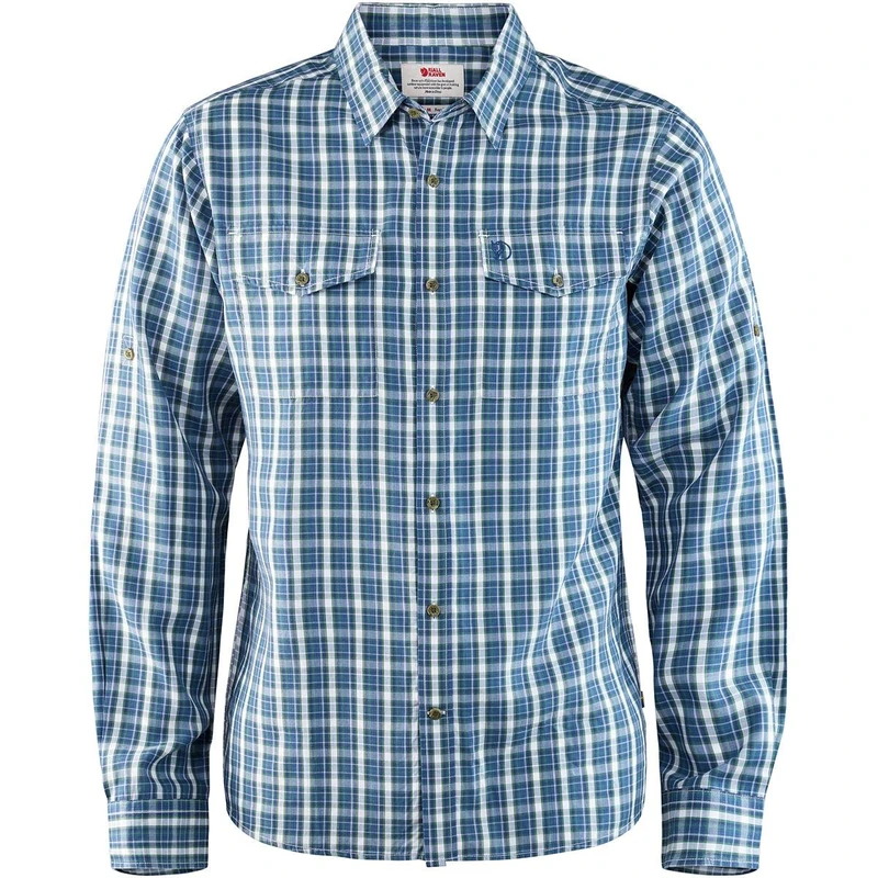 FJALLRAVEN F81796-520 Abisko Cool Shirt LS M Uncle Blue S