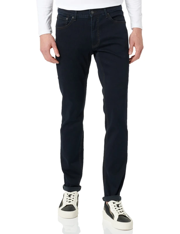 BRAX Men's Style Chuck Hi-Flex Cotton Jeans, Dark Blue, 34 W/30 L