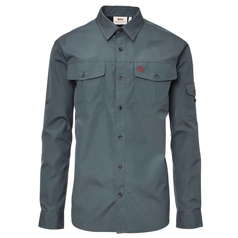 Fjallraven Men's Singi Trekking M Long Sleeved T shirt, Blue, XXL UK