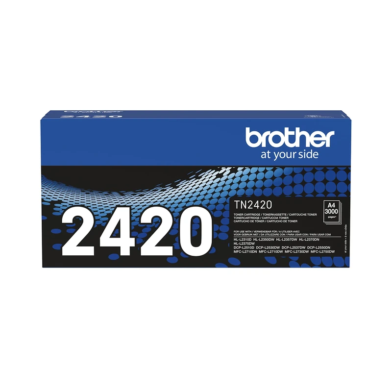 Brother TN-2420 Toner Cartridge, Black, Single, High Yield, includes 1 x Toner Cartridge, Genuine Supplies