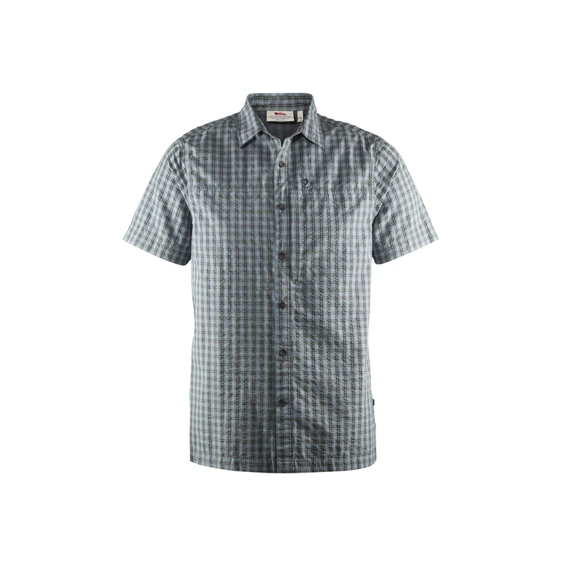 FJALLRAVEN F81544-042 Svante Seersucker Shirt SS M Dusk S