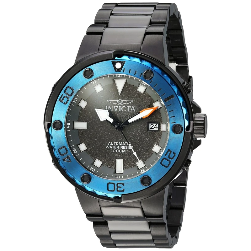 Invicta Pro Diver 24466 Men's Watch - Waterproof - Analogue - Automatic Movement - stainless steel with grey dial - 49mm - Image 1