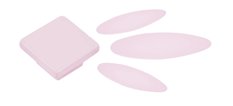 Poyetmotte 1600199 Petals with Buttons for Cabinet, Pink, Multicolor, One Size