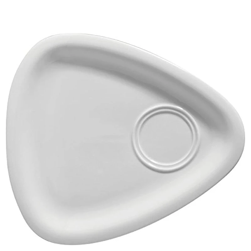 Utopia Titan Triangular Rimmed Gourmet Plate 11" (28cm), K352828, Pack of 6