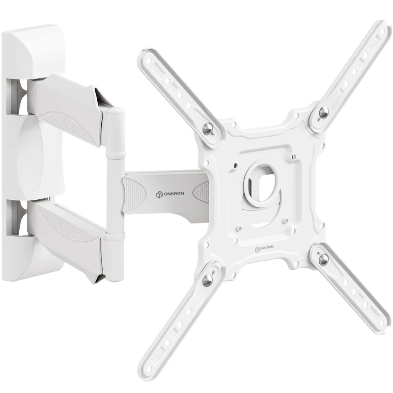 ONKRON TV Wall Mount Bracket Full Motion For LED OLED 32 To 55 Inch M4 White