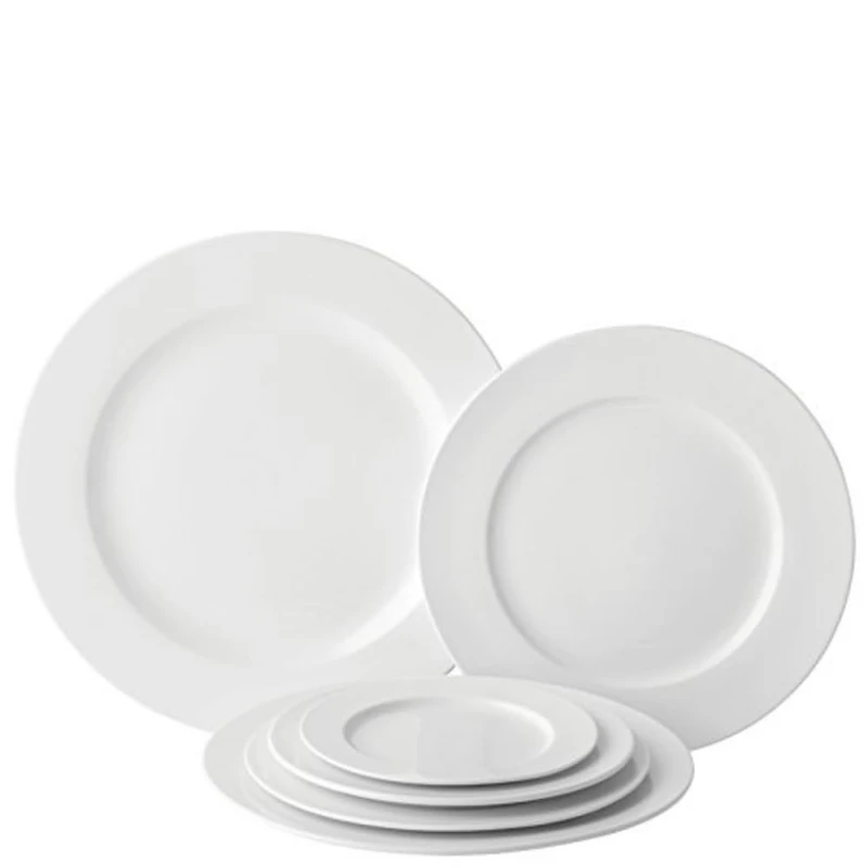 Utopia Anton Black Fine China, Z03010-000000-B01006, Winged Plate 10.25" (26cm) (Box of 6)