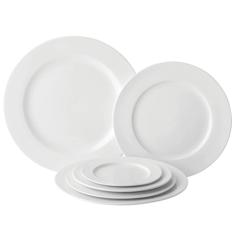 Utopia Anton Black Fine China, Z03008-000000-B01006, Winged Plate 8.25" (21cm) (Box of 6)