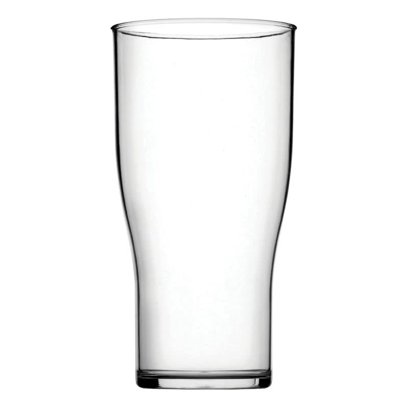 Utopia Plastic CE Marked Tulip Pint Glass 20oz / 570ml - Case of 48 - CE Marked Plastic Beer Glasses - Image 1