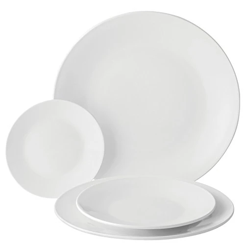 Utopia Anton Black Fine China, Z03019-000000-B01006, Coupe Plate 10.75" (27cm) (Box of 6)