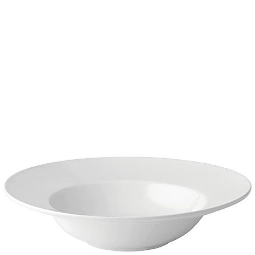 Utopia Anton Black Fine China, Z03023-000000-B01006, Deep Winged Pasta Plate 10" (25cm) 17.5oz (50cl) (Box of 6)