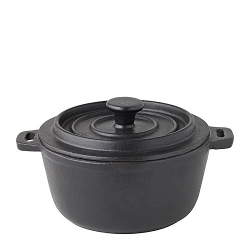 Utopia Cast Iron & Boards, MH0013-000000-B01006, Round Casserole 5.5" (14cm) - 20oz (56cl) (Box of 6)